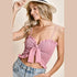 'Cra' Ruffled Smocked Camisole - Celes Fashion